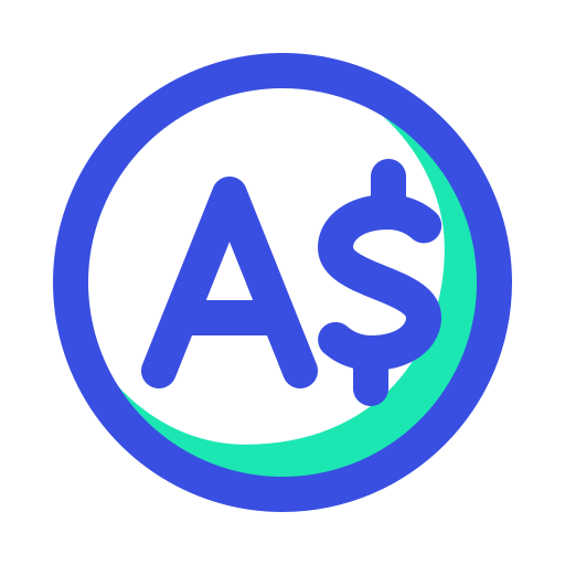 Австралийский доллар бесплатно иконка