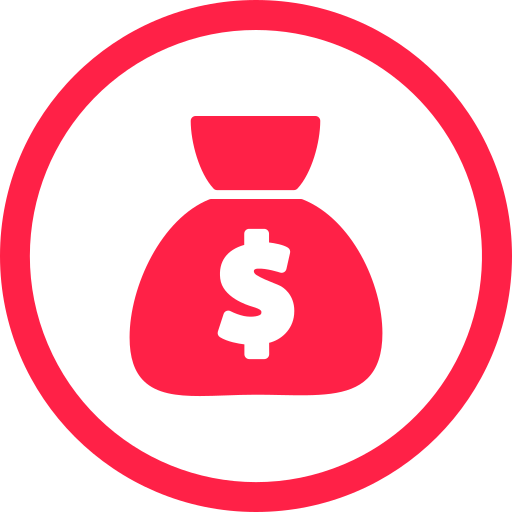 bolsa de dinero icono gratis