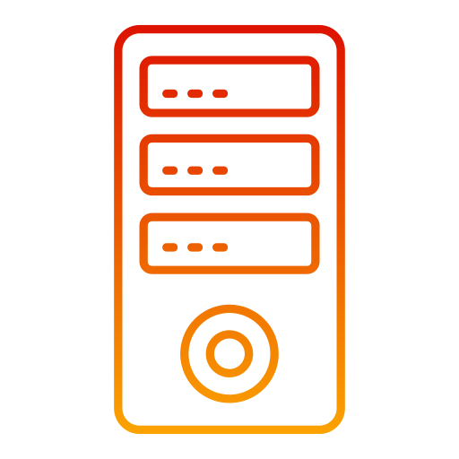 Computer Case Generic Gradient Outline Icon