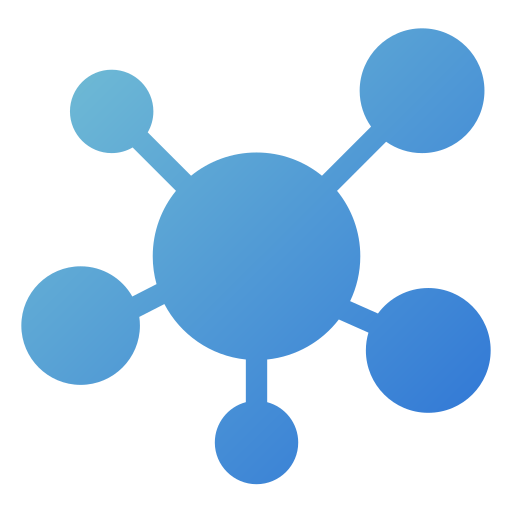 Network Generic gradient fill icon