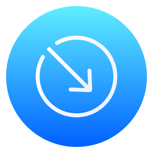 flecha hacia abajo a la derecha icono gratis