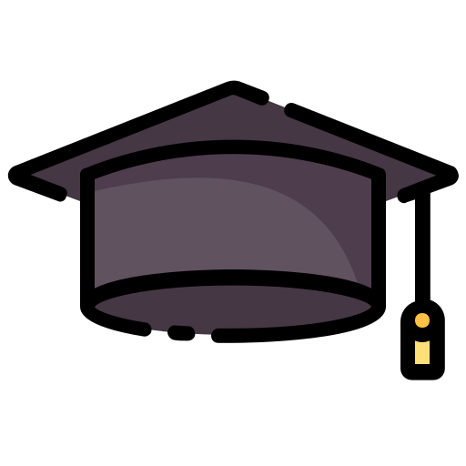 gorro de graduación icono gratis