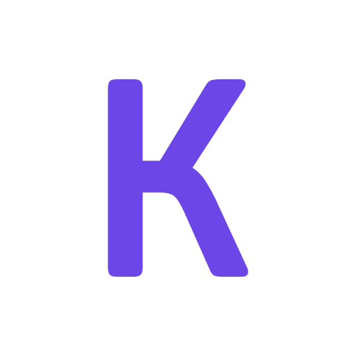 Letter k Generic color outline icon