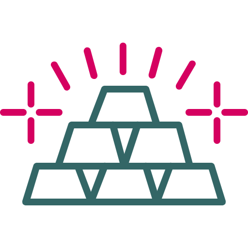 Золотые слитки бесплатно иконка