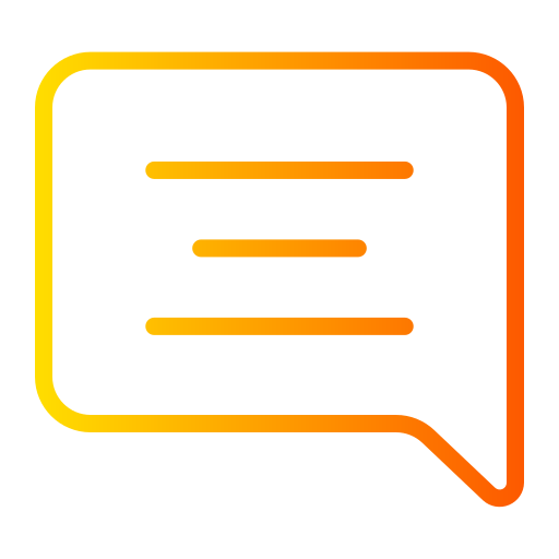 Chat Generic gradient outline icon