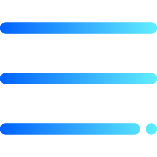 Burger menu Generic gradient outline icon