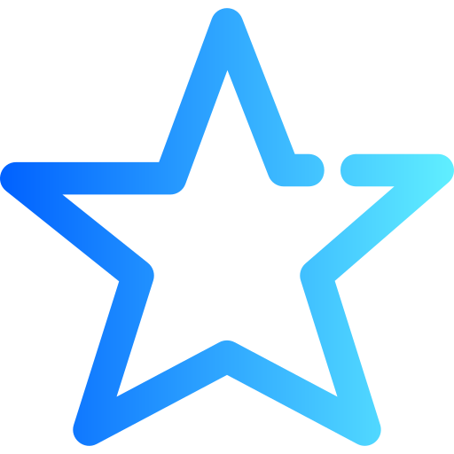 Star Generic gradient outline icon