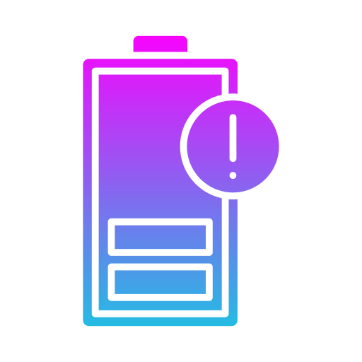 batería baja icono gratis