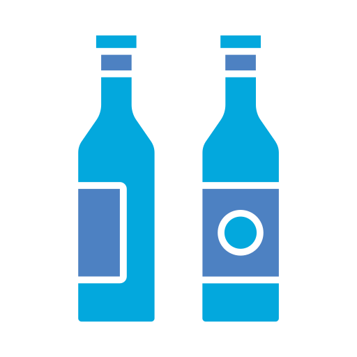 Wine bottles free icon