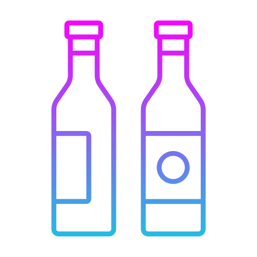 Винные бутылки бесплатно иконка