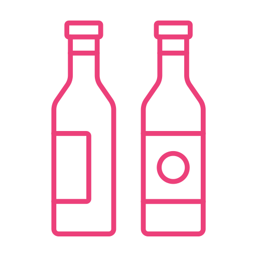 Винные бутылки бесплатно иконка
