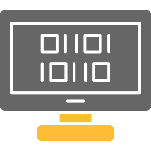 código binario icono gratis