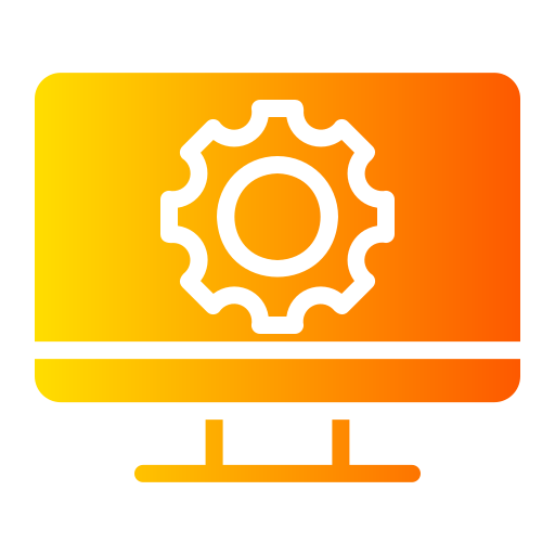 configuración de la computadora icono gratis