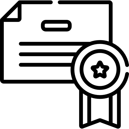 certificado icono gratis