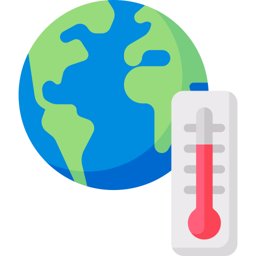 global warming earth thermometer