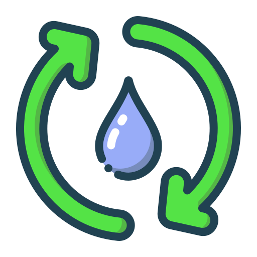 reutilizar el agua icono gratis