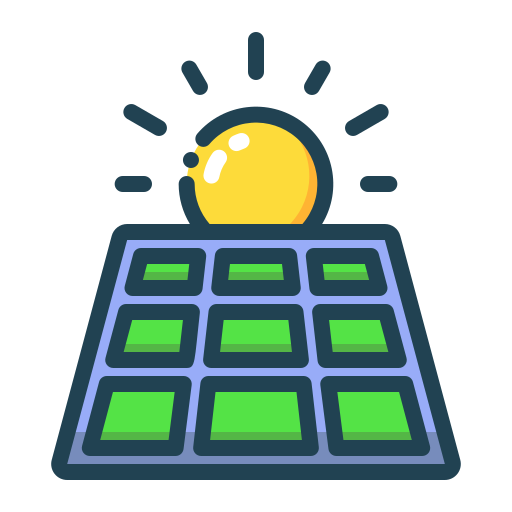 panel solar icono gratis