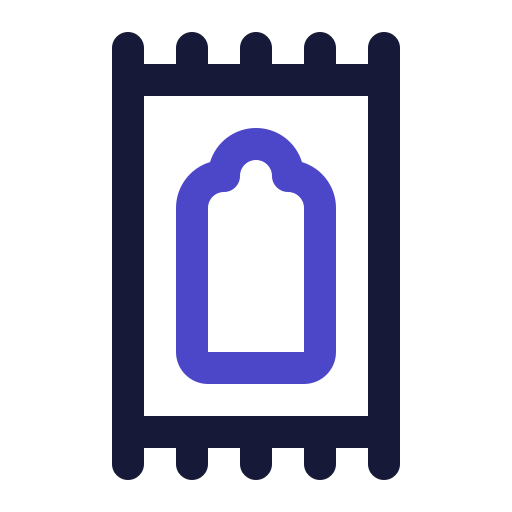 Alfombra de oración icono gratis