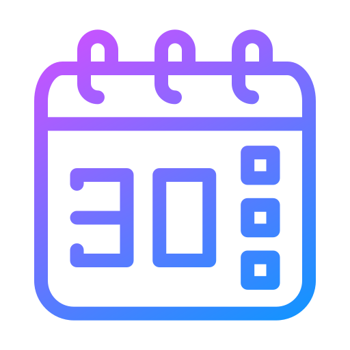 Calendar Generic gradient outline icon