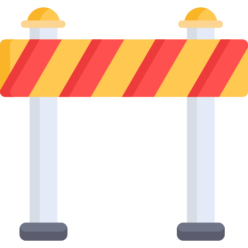 barrera icono gratis