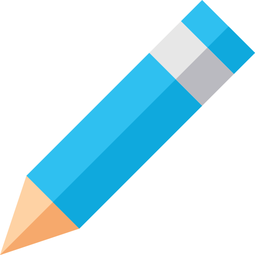 Pencil Basic Straight Flat icon