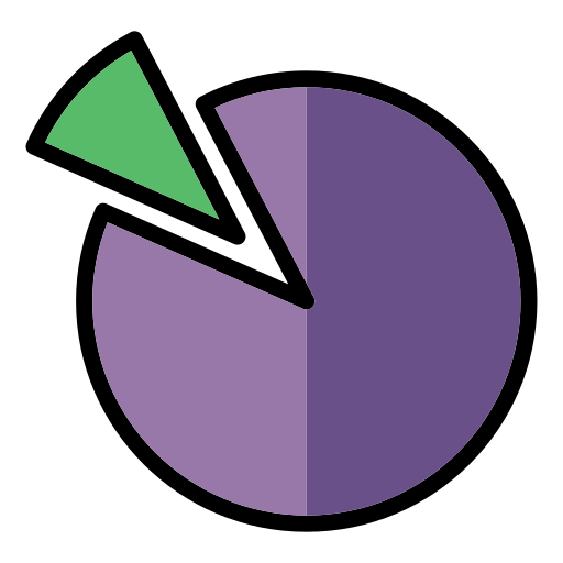 diagrama circular icono gratis