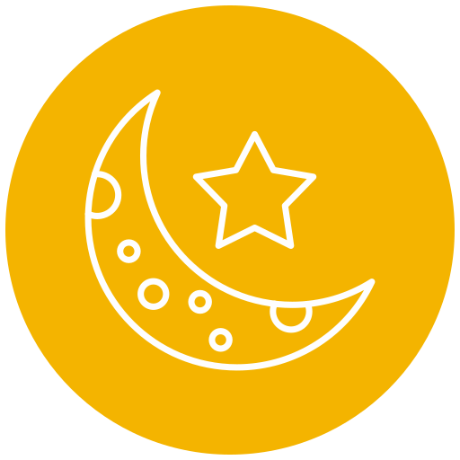 luna creciente icono gratis