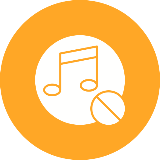 sin musica icono gratis
