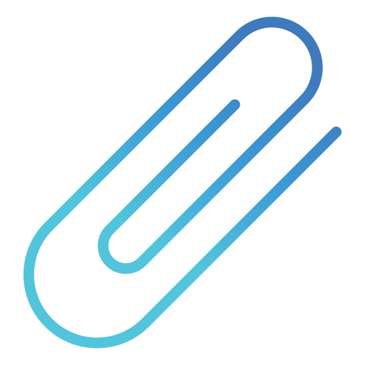 Paper clip Generic gradient outline icon