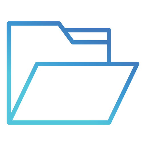 Folder Generic gradient outline icon