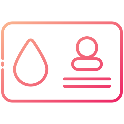 tarjeta de donante icono gratis