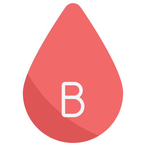 Blood Type B Generic Color Fill Icon