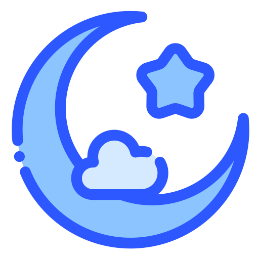 Crescent Generic color lineal-color icon