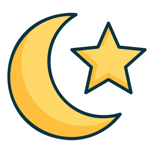 Moon and stars - Free nature icons