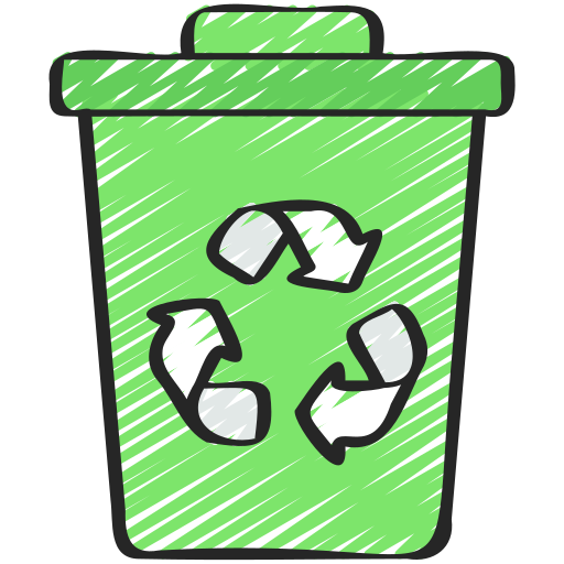 papelera de reciclaje icono gratis