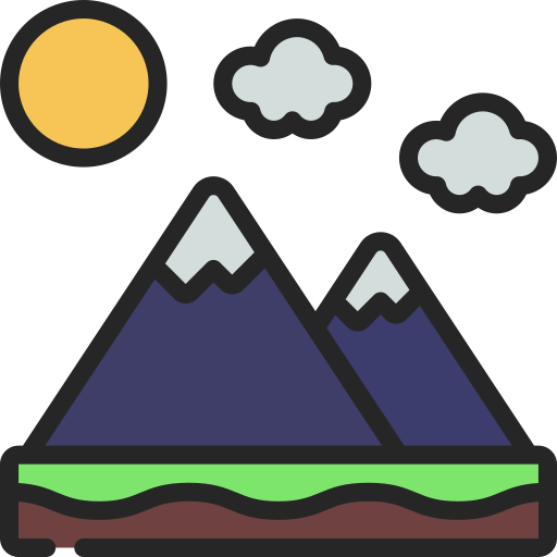 Mountain range free icon