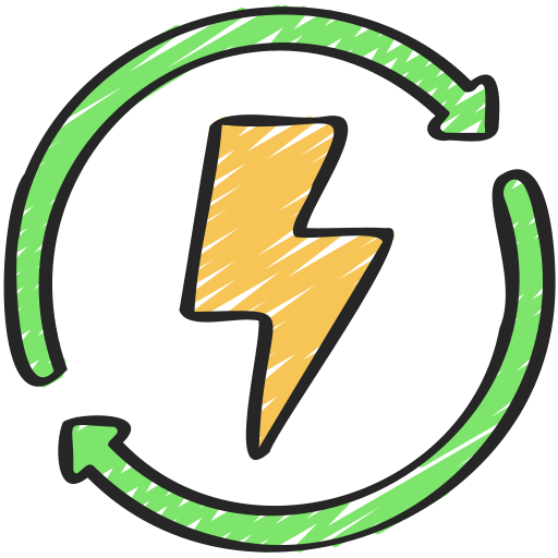 energía renovable icono gratis