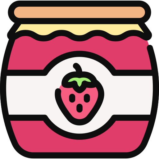 mermelada de fresa icono gratis