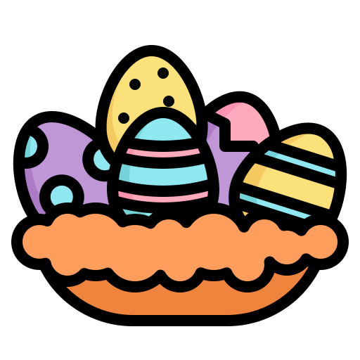 huevo de pascua icono gratis