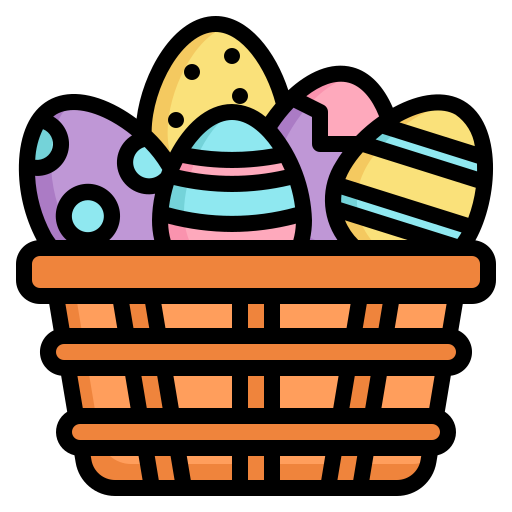 huevo de pascua icono gratis