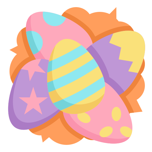 huevo de pascua icono gratis