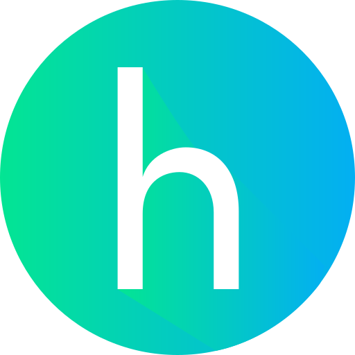 Letter h Generic gradient fill icon