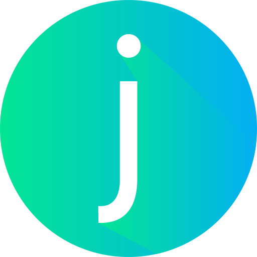 Letter j Generic gradient fill icon