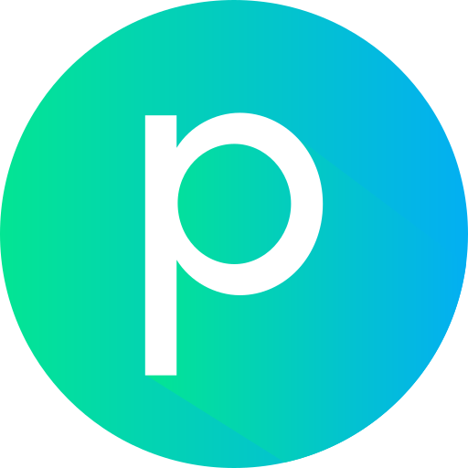 Letter P Generic gradient fill icon